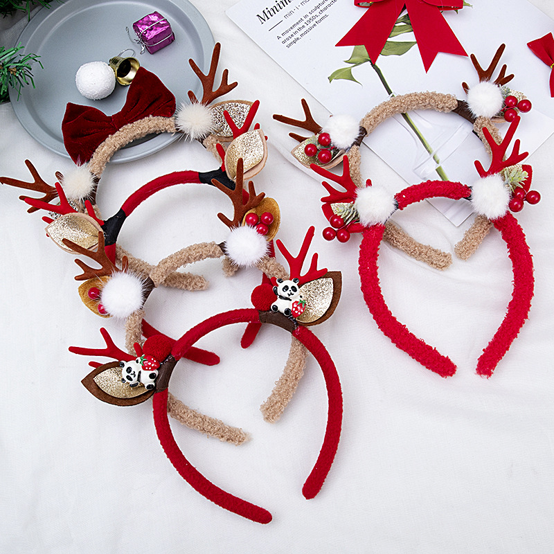 Christmas Headband Plush Reind - đánh giá và giá Reindeer Antlers Headband