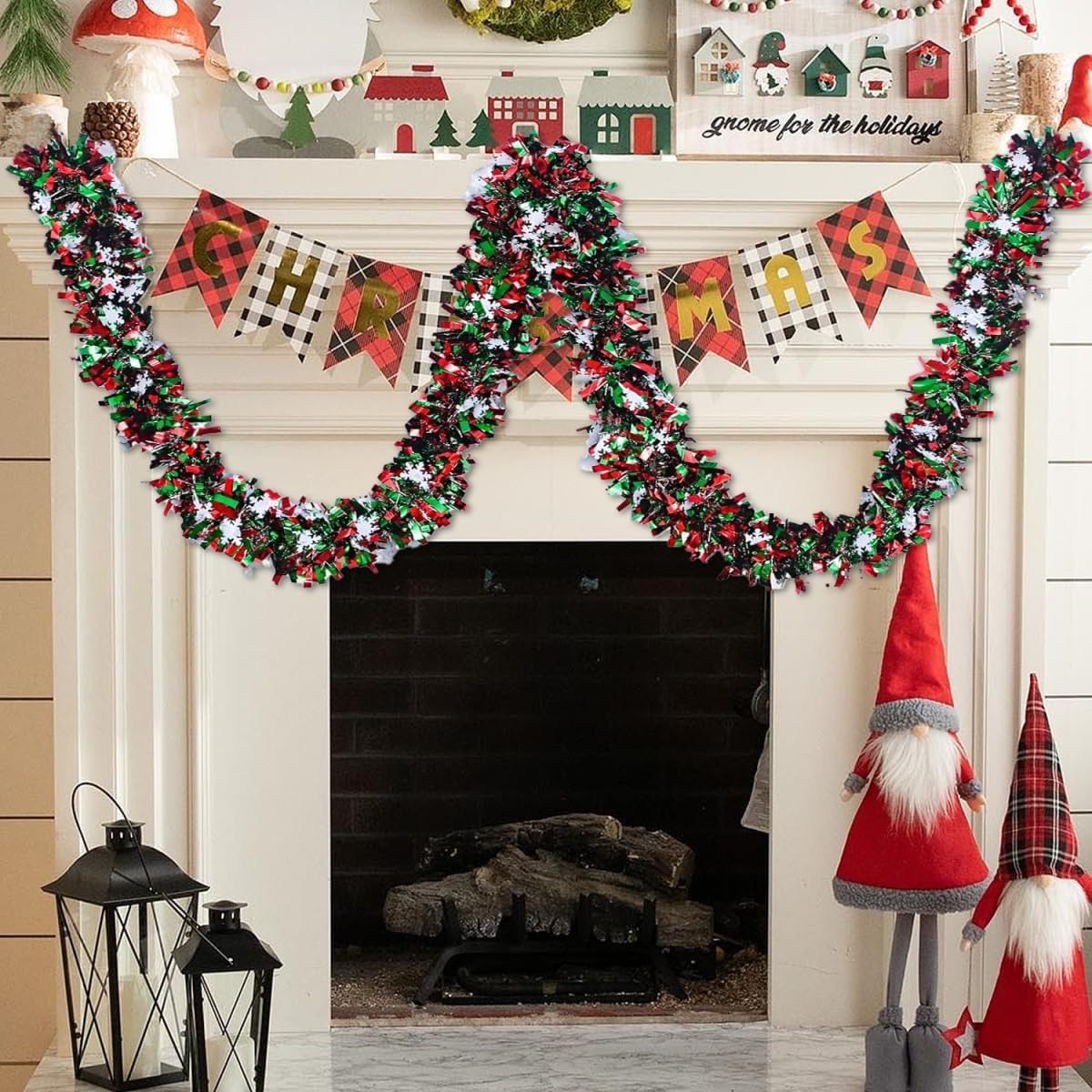 2M Christmas Tinsel Garland Re - đánh giá và giá Tinsel Garland Decoration