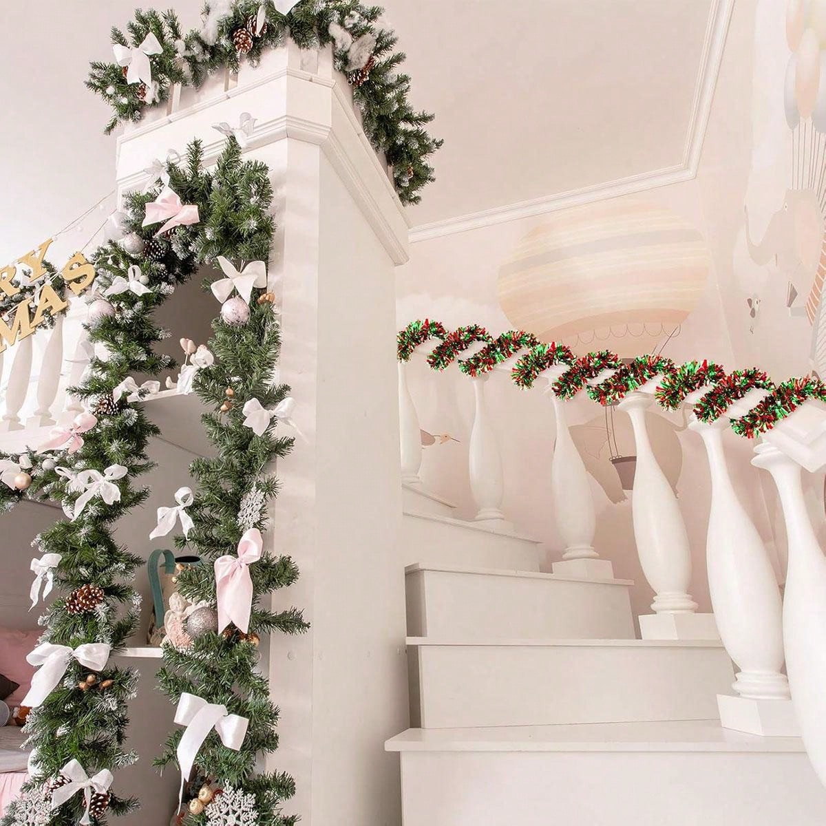 Christmas Garland Decorations  - đánh giá và giá Tinsel Garland Decoration