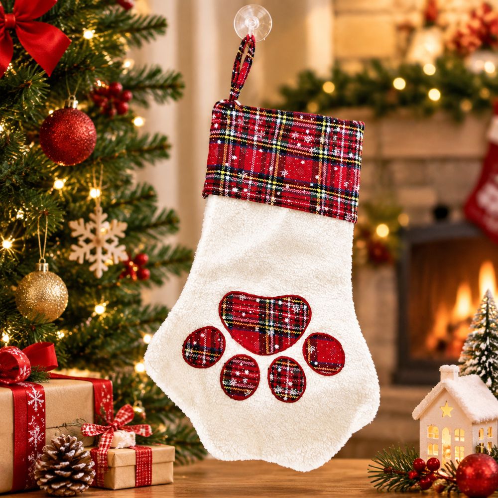 Xmas Gifts Paw Print Christmas - đánh giá và giá Christmas Stocking Hanging