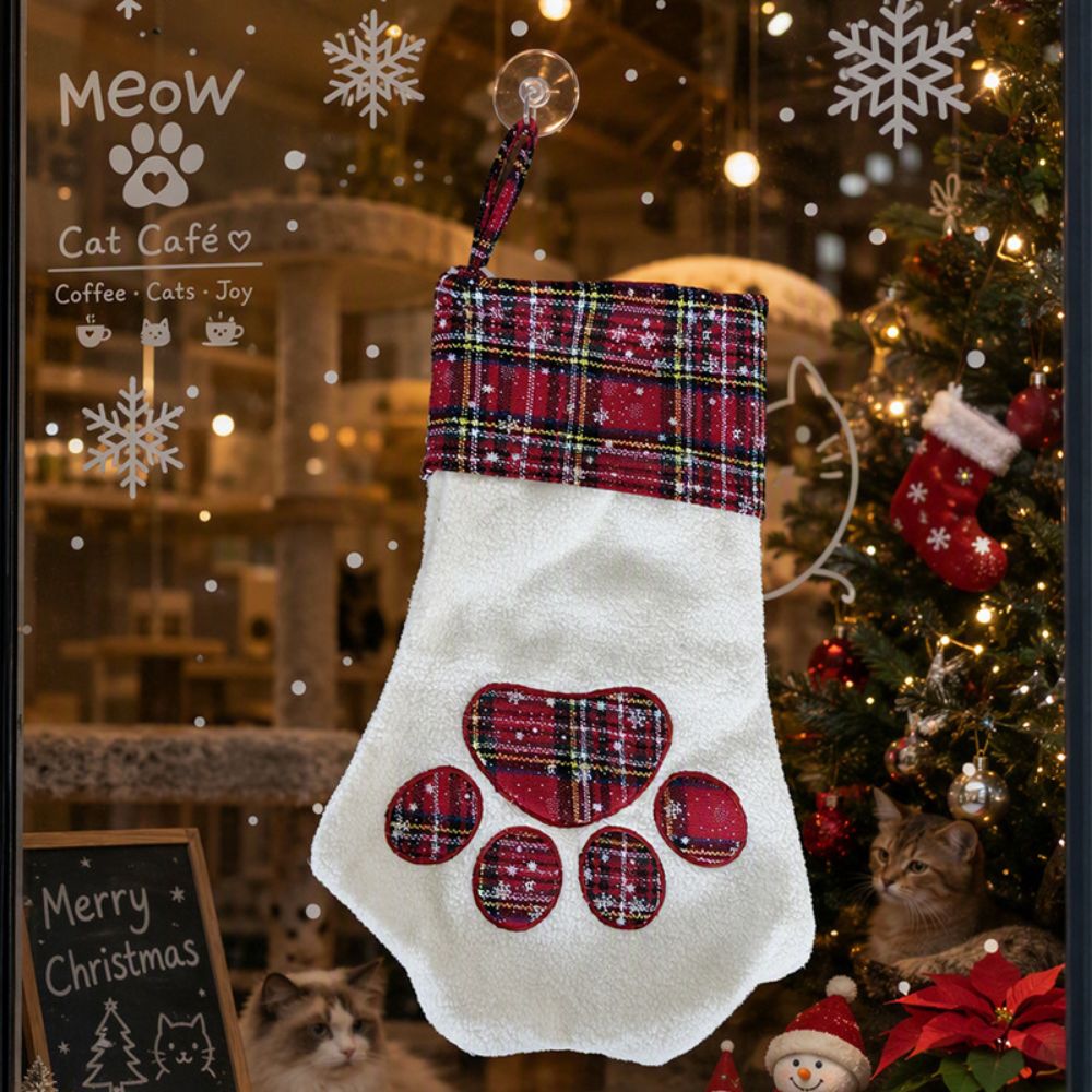 Xmas Gifts Paw Print Christmas - đánh giá và giá Christmas Stocking Hanging