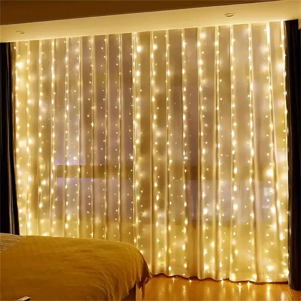 Battery Power 3/6m Curtain LED - đánh giá và giá Led Fairy String Lights