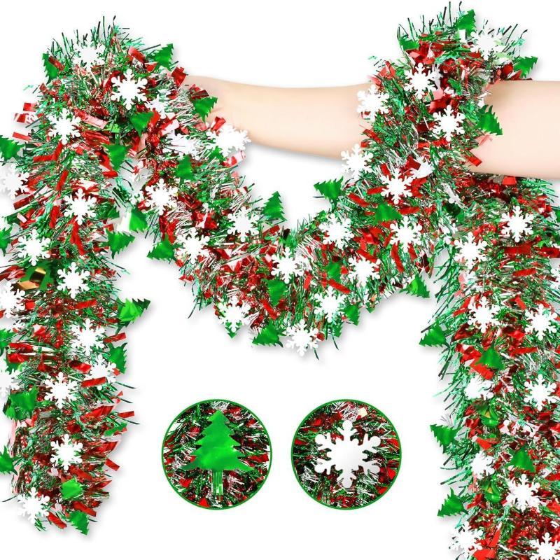 #Christmas Tinsel Garlands Dec - đánh giá và giá Tinsel Garland Decoration