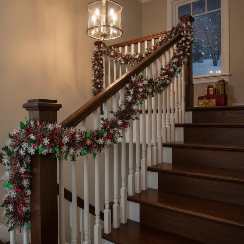 #Christmas Tinsel Garlands Dec - đánh giá và giá Tinsel Garland Decoration