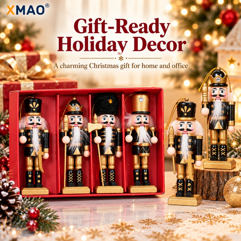 13CM Glitter Wooden Nutcracker - đánh giá và giá Nutcracker Figurine